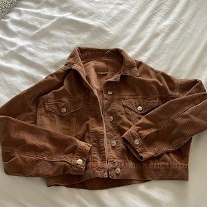 American Eagle corduroy cropped jacket